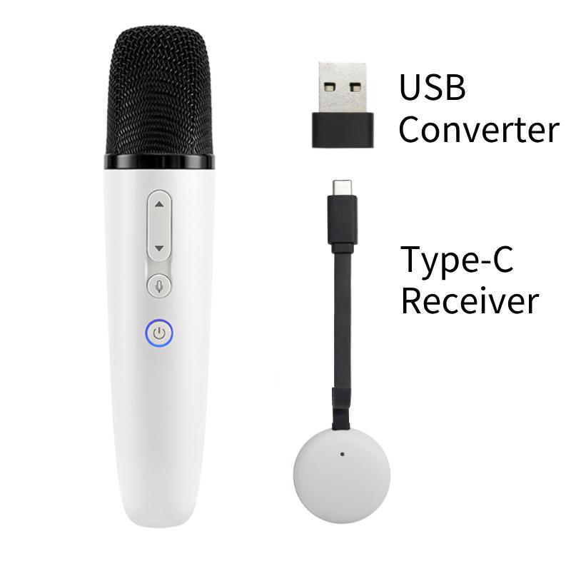 

Q1-Tesla Car Karaoke Microphone for Tesla Model Y/3/X/Cybertruck, Rechargeable Caraoke Mic with USB-A & USB-C Receiver