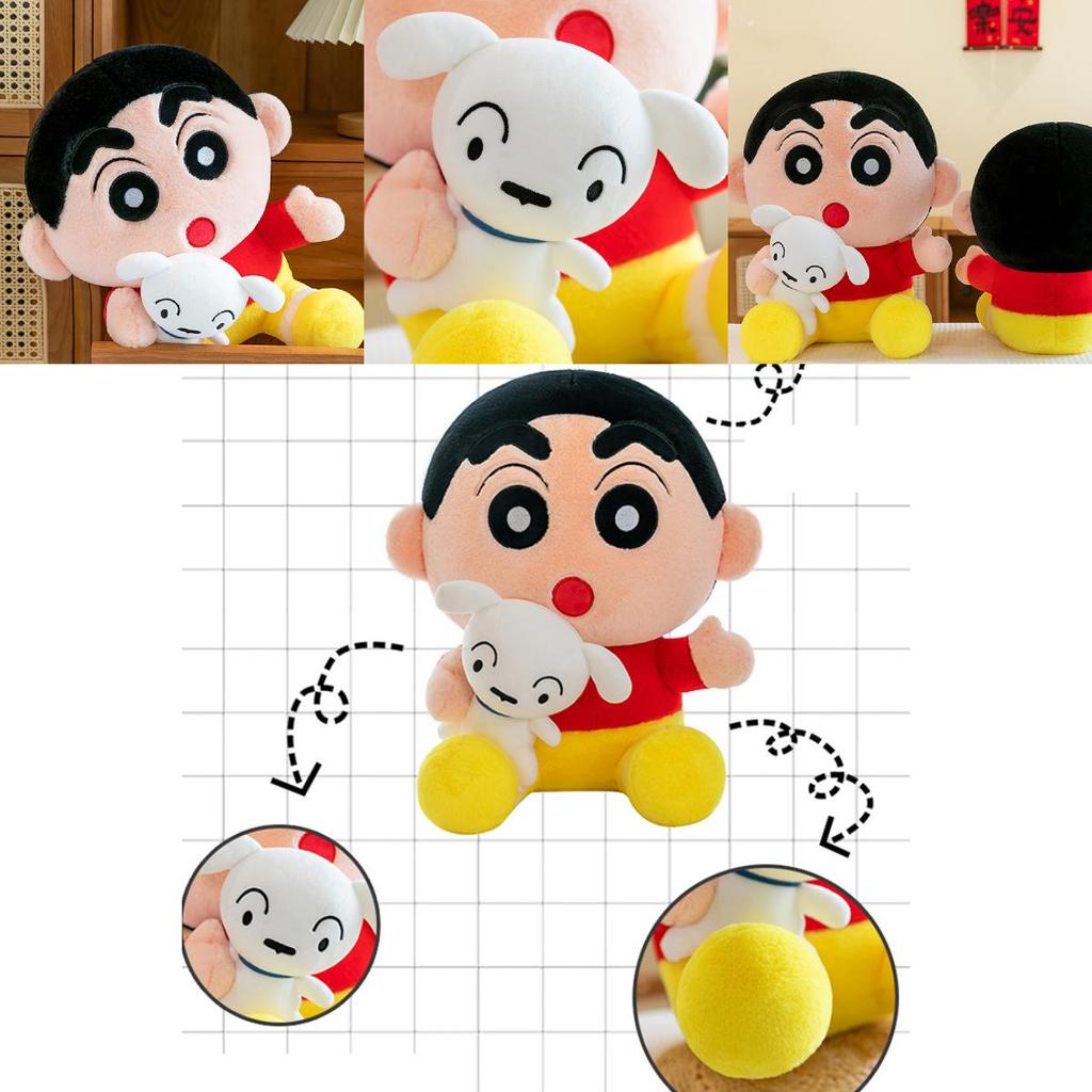 Adorable Japanese Style Plush Crayon Shinchan Doll Gift For Kids 35cm 45cm 60cm 80cm