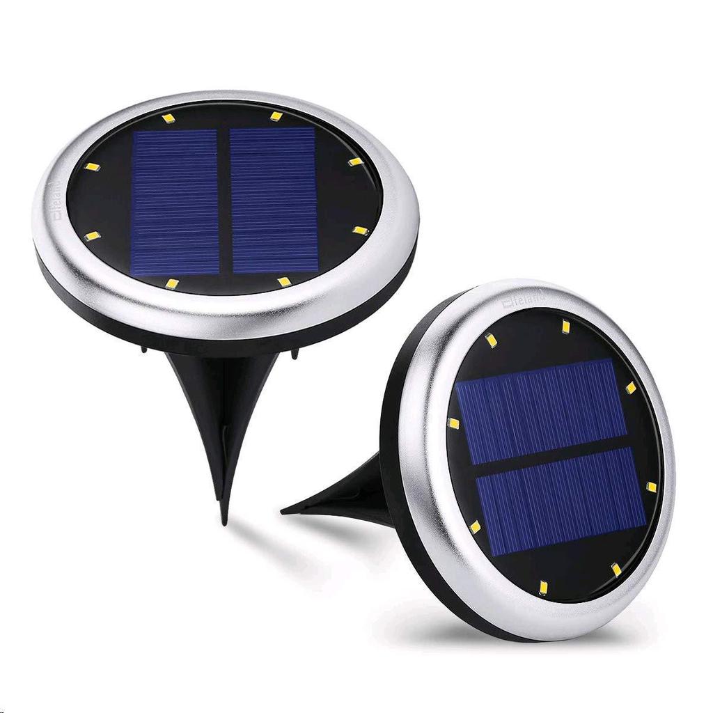 8Leds Solar Powered Paving Light High Brightness Underground Buried Lamps for Garden Lawn