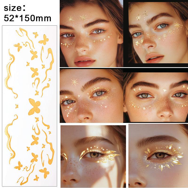 Bronzing Freckle Tattoo Sticker Waterproof Face Makeup Sticker Performance Face Sticker Temporary Disposable Tattoo Sticker