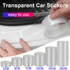 Car Door Protector Stickers Transparent Car Door Threshold Film Anti Scratch Door Edge Bumper Protector Sticker Car Decoration