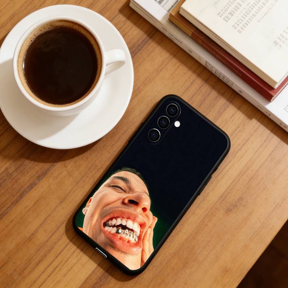 Rappare Nsqk Mobilskal För Samsung Galaxy A73,A72,A71,A70,A53,A52,A51,Andra Mjukt Svart Skydd