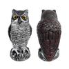 Cross-Border Owl: Outdoor Bird-Scaring, Rodent-Repelling Resin Ornament with Head Movement