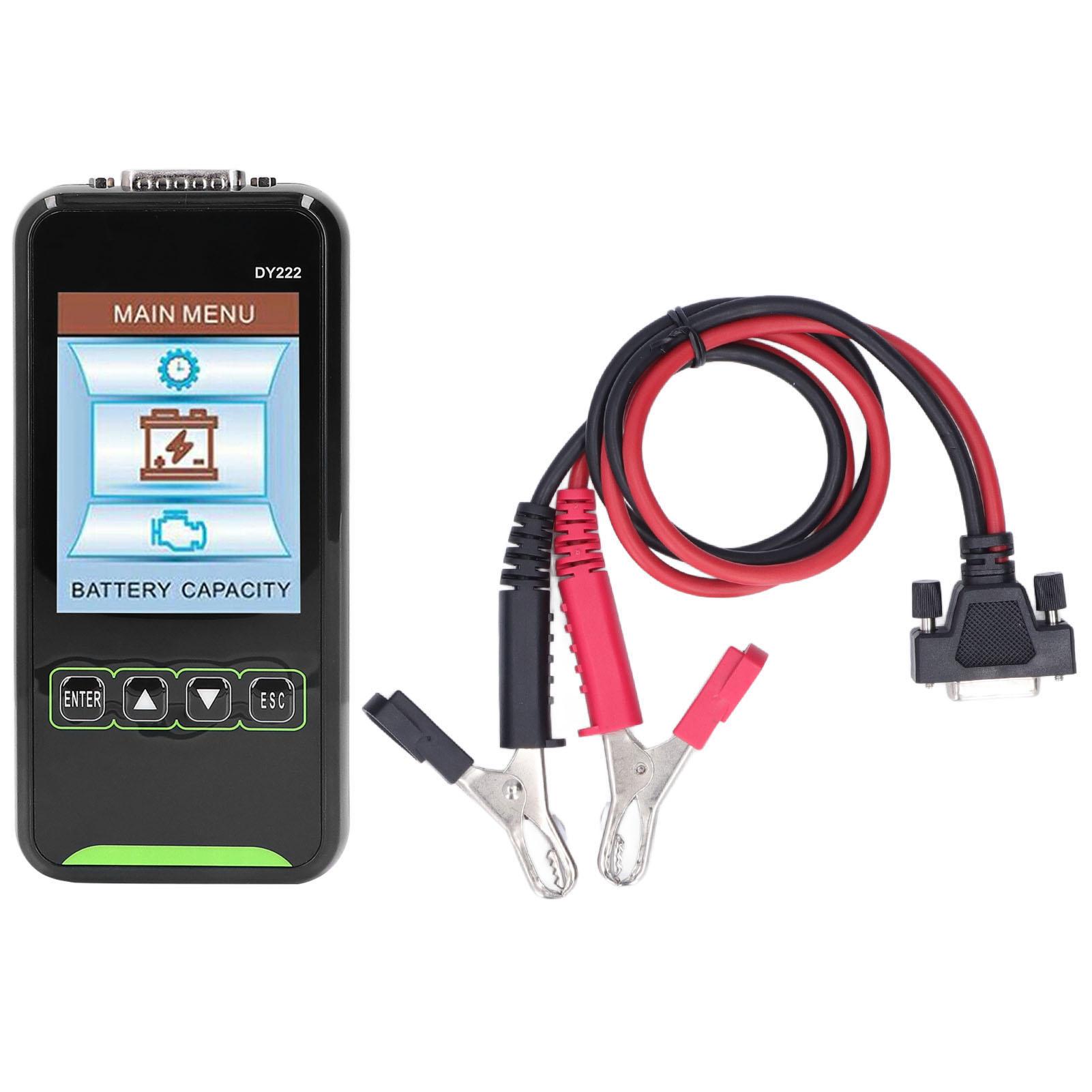 3.2in Car Battery Tester 12V 24V LCD Screen Digital Display High Precision Plastic Auto Analyzer