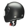 LEAD CROSS Standard Half Matte Black Full Face Motorcycle One Size Fits Helmet, Most, CR-715