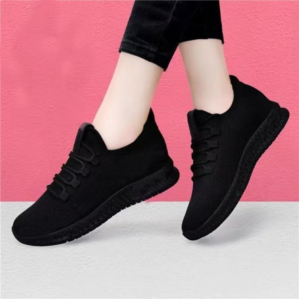 Autumn Women's Breathable Non-slip Platform Fashion New Casual Shoes Korean Running Shoes Black Sneakers Shoes for Women
