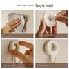 4-Piece Traceless Adhesive Hooks Set: Nail-Free Wall-Mounted Hooks for Kitchen & Bathroom Storage