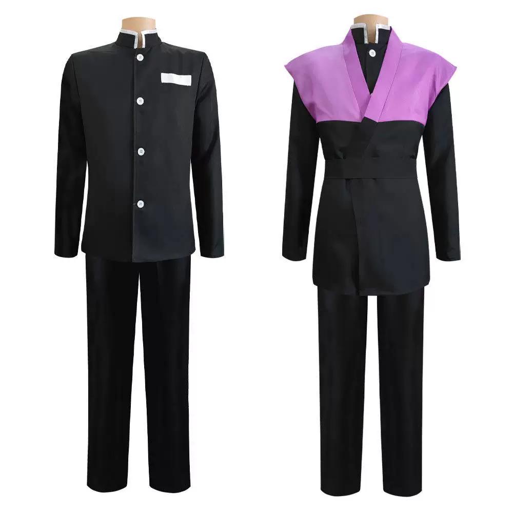 Demon Slayer Genya Shinazugawa Cosplay Costume, Demon Slayer Corps Uniform Anime Expo Full Outfit