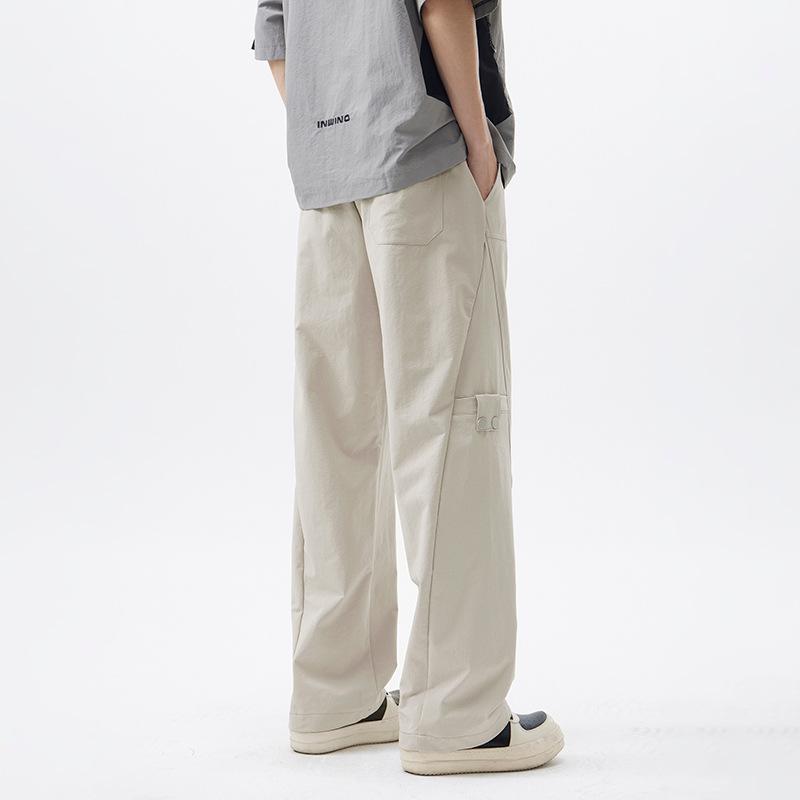 Heavy new straight overalls men's spring and autumn new American loose casual trousers trendy paratrooper pants
