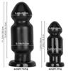 9.5cm Black Giant PVC Dildo Extra Large Thick Butt Plug Fisting Sex Toy Strap On Cock Big Dick BDSM