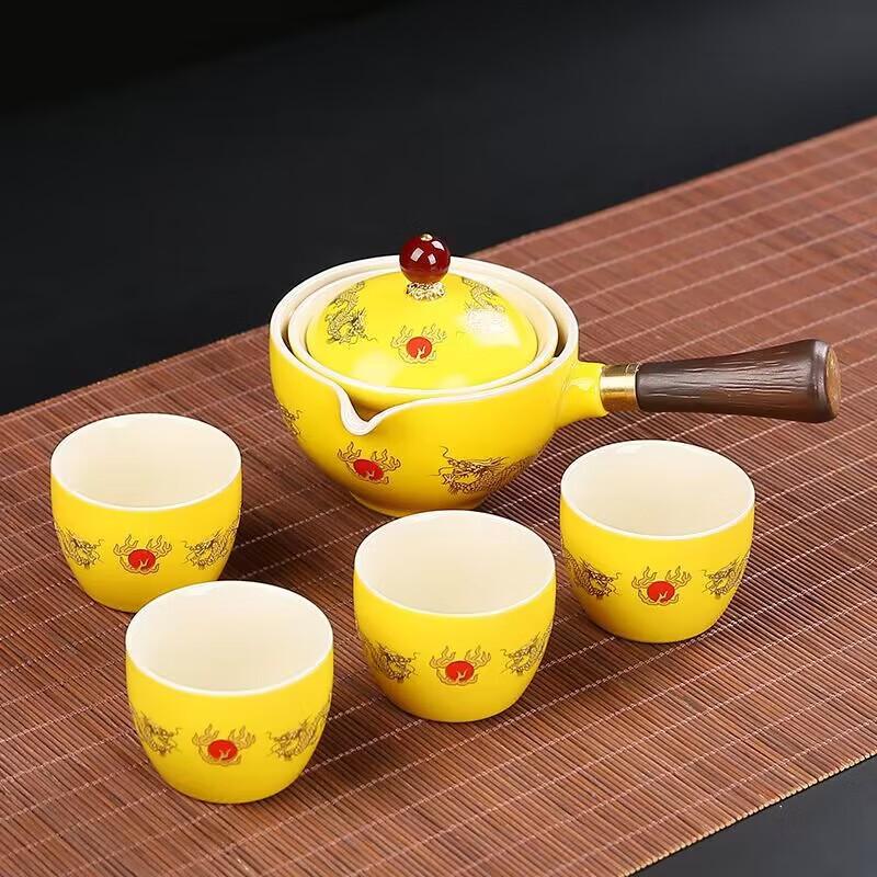 Chinese Black Pottery Gongfu Tea Set