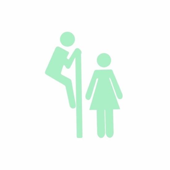 Funny Cartoon Luminous Bathroom Toilet Stickers DIY Home Decor Wall Decoration