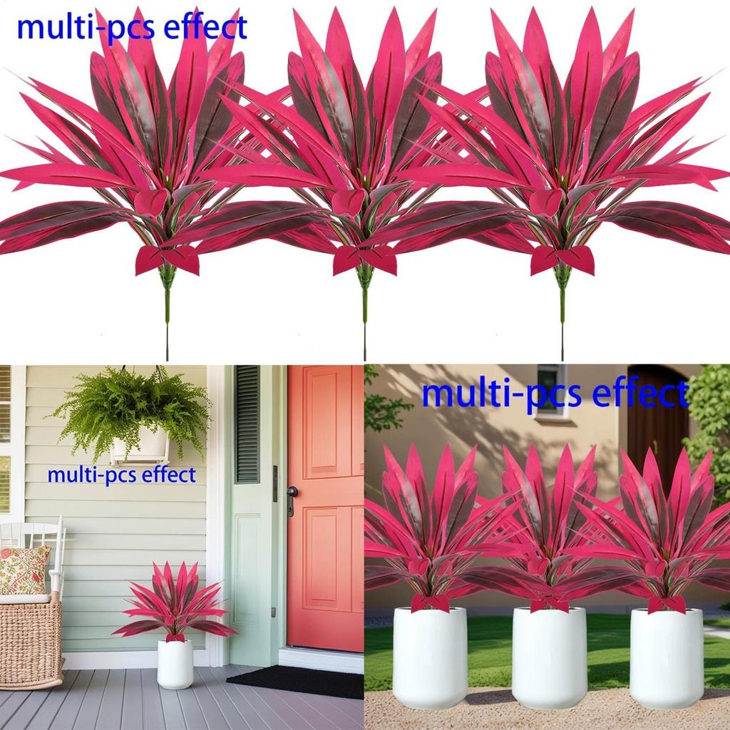1PC Artificial Dragon Blood Tree Faux Brazilian Wood Plant Table Desktop Design for Living Room with Life-Like Green Home Decor