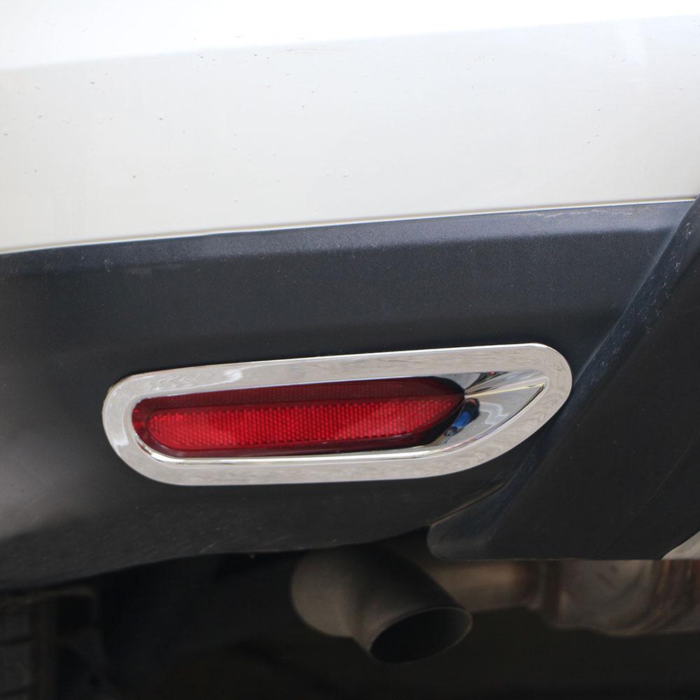 Für Nissan X-Trail X Trail T32 Rogue 2014 2015-2017 ABS Chrom Heckstoßstange Nebelscheinwerfer Lichter Zubehör Rahmen Abdeckung Zierleiste