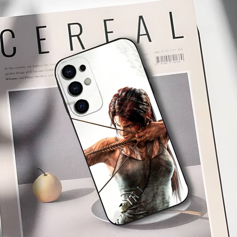 

L-Lara Croft T-Tomb R-Raider Phone Case For Samsung S25,S24,S21,S22,S23,S30,Ultra,S20,Plus,Fe,Lite,Soft Black Cover Samsung S21fe