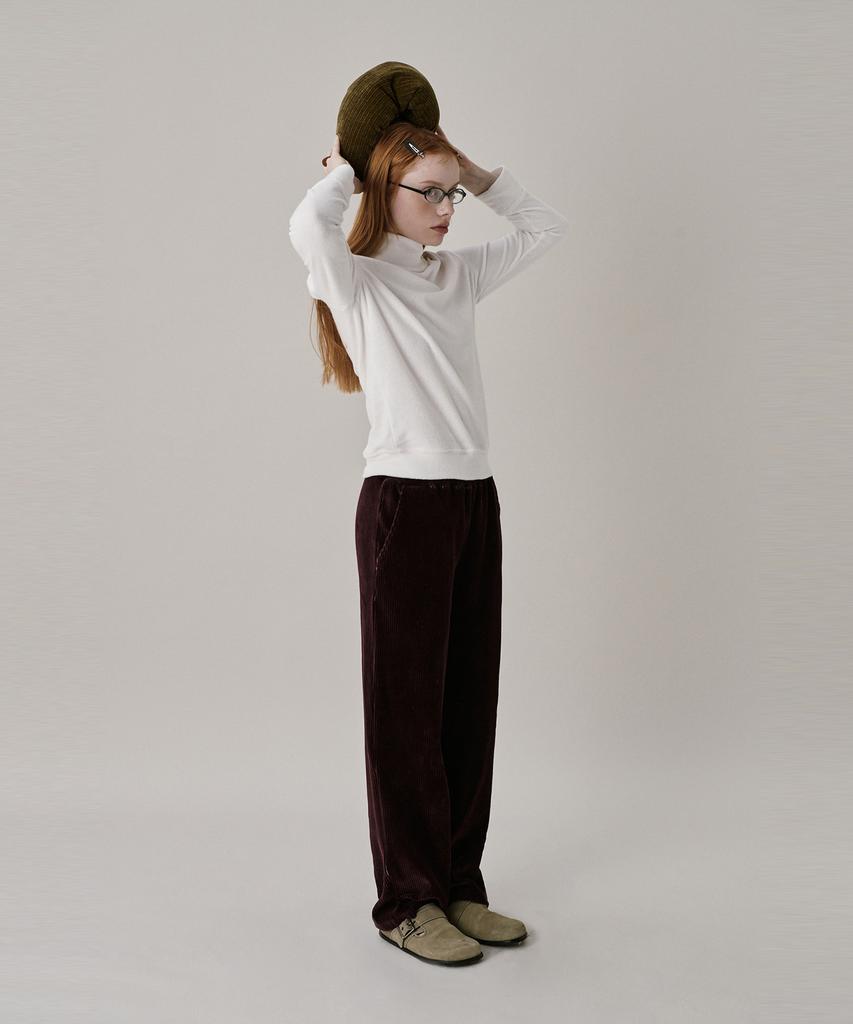 Jun Jun Space New Logo Basic Turtleneck T-Shirt_White