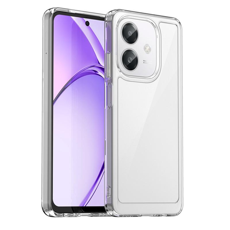 For OPPO A60 5G Case For OPPO A60 5G Cover Funda Clear PC + TPU Silicone Shockproof Protective Phone Back Cover For OPPO A60 5G