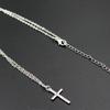 Stylish femininity collarbone chain accessories, simple alloy cross pendant necklace