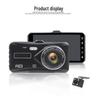 4" Touchscreen Dual Lens 1080p HD Car Recorder - Front & Rear Recording with Reversing Image