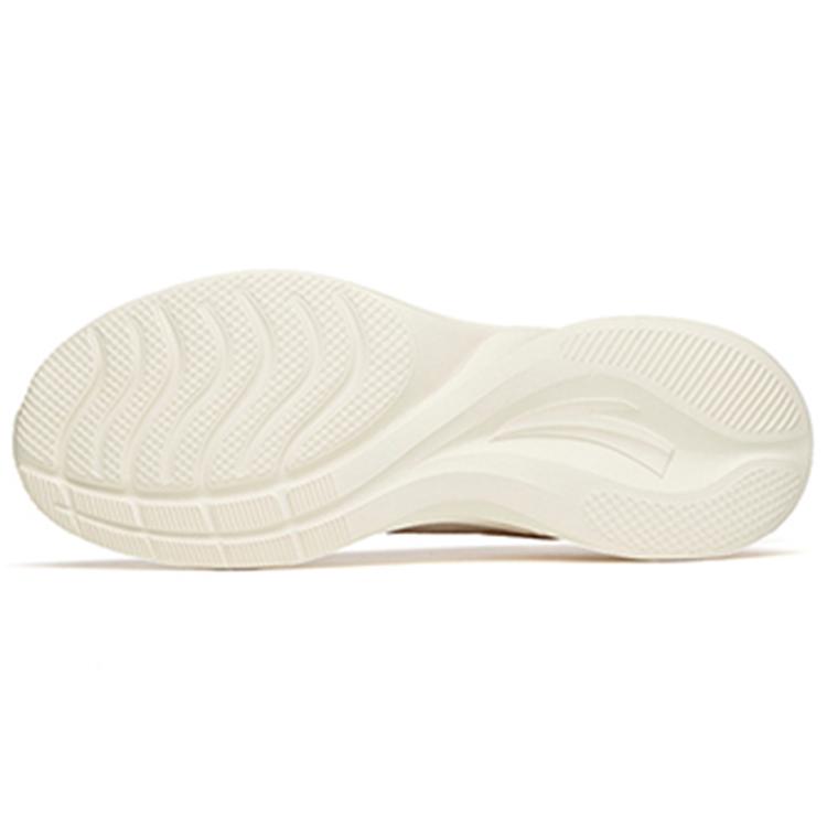 Anta Cushioning Slip Resistant Abrasion Resistant Breathable Lightweight Low top Running Shoes Women's White Pink 122235570S-3