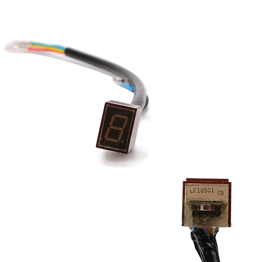 WOSIIKSLL Universal Motorcycle Gear Indicator 8 Speed Digital Gear Indicator LED Display Gear Indicator Sensor Spare Parts