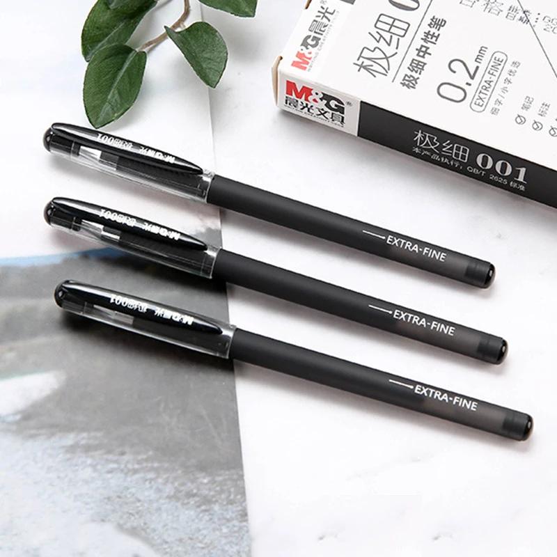 4 Pcs/lot 0.15mm 0.2mm 0.35mm Gel Pen Kawaii Simple Neutral Pen For Kids Gifts School Office Writing Supplies Student Stationery