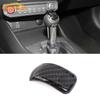 Carbon Fiber Inner Gear Shift Knob Trim Cover For Ford Mustang 2024 25 Interior