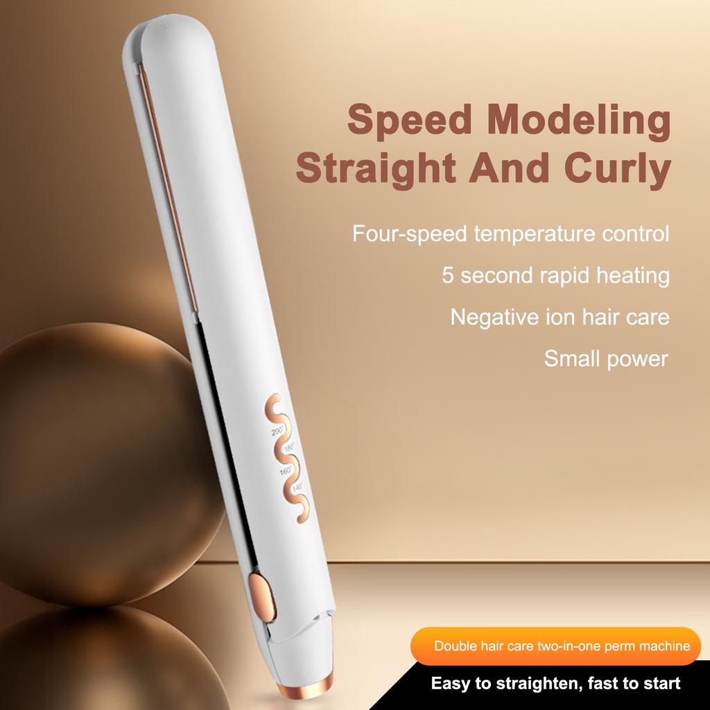 Plancha de pelo en para mujer, plancha para el pelo y rizador