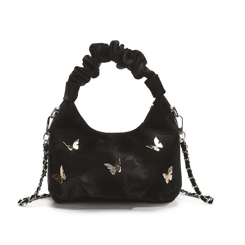 Summer Trend Small Bag Women's 2025 New Fashion Versatile Crossbody Bag One Shoulder Underarm Folds Portable Dumpling Bag