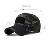 Velcro Camouflage Baseball Cap Men Outdoor Sunscreen Sun Visor Breathable Adjustable Snapback Hat Fishing Hat Peak Cap