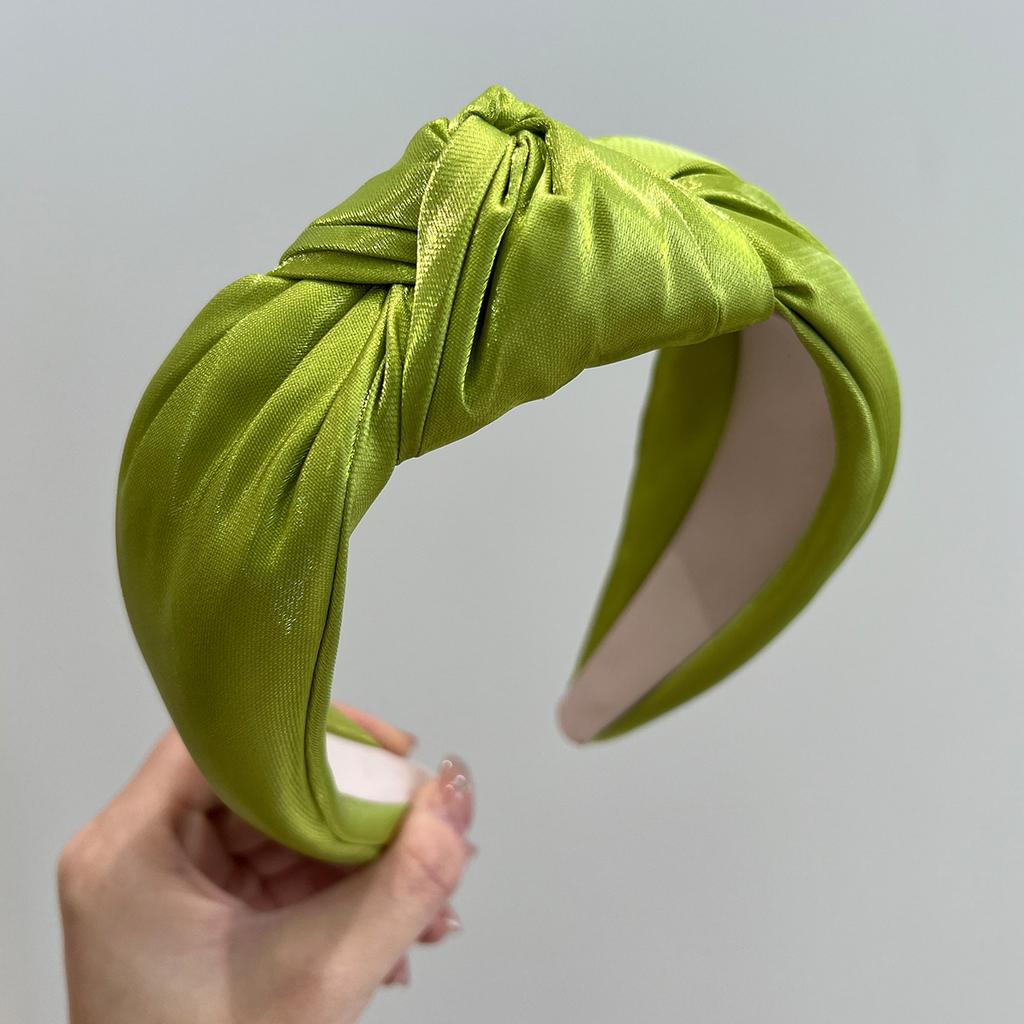 Spring Colorful Satin Big Knot Hairband Headband Adult Hair Accessories Hair Jewley