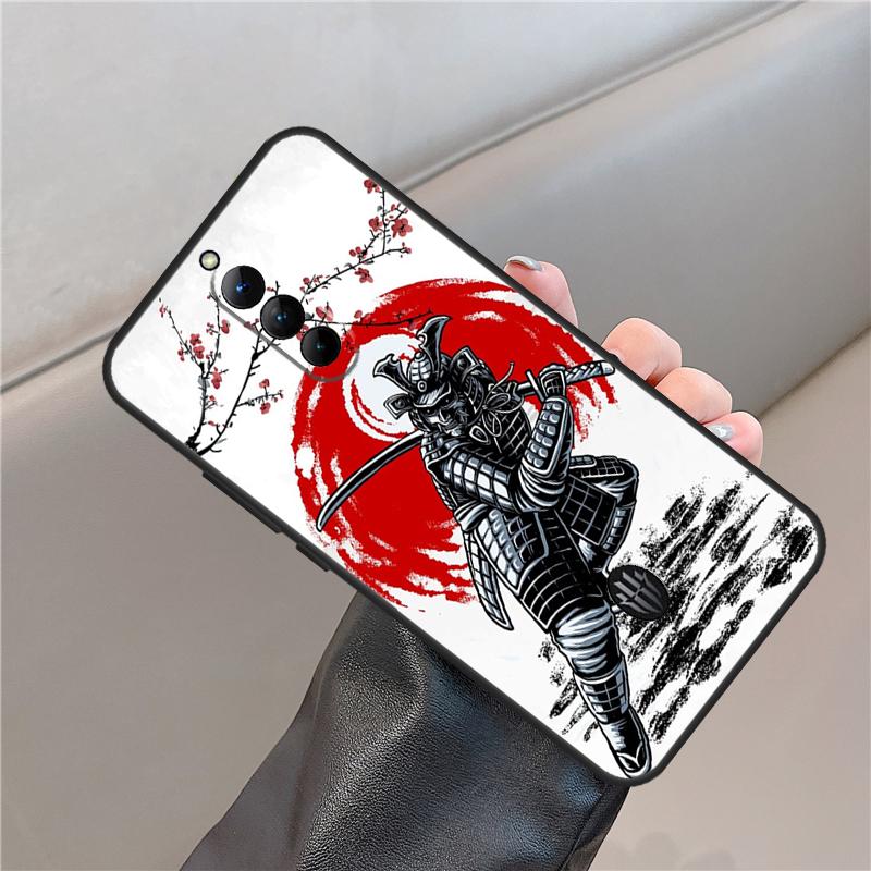 Japanese Samurai Warrior Case For ZTE Nubia Red Magic 8 9 10 Pro Plus 8S 9S Pro 6 7 6S 7S 5G 6R RedMagic 10 Air Cover