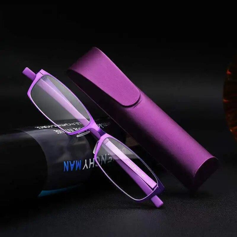 Ultralight Presbyopia Eyeglasses Vintage Square Frame Eyeglasses Anti-blue Light Reading Glasses Diopter +1.0 To +4.0 Eyewear