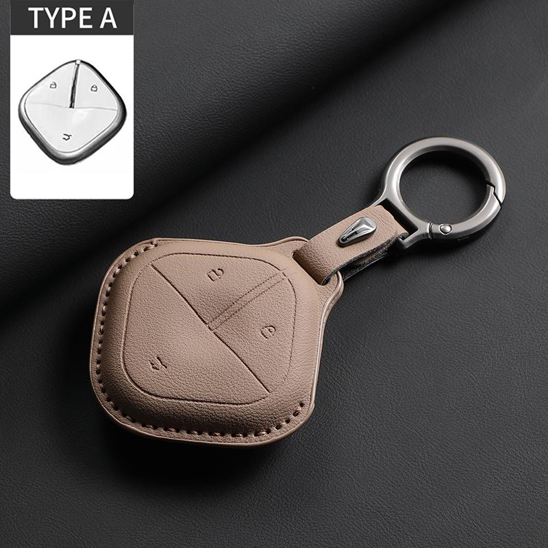 Car Key Case Cover Shell for SGMW Wuling BINGO Airev 2023 Baojun Kiwi EV Keychain Remote Cover Shell Fob Accessories