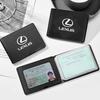 Car Emblem Driver License Cover Leather ID Credit Card Bag For IS300h NX300h IS250 RX350 NX300 Ct200h LX570 LX600 LX470 LS