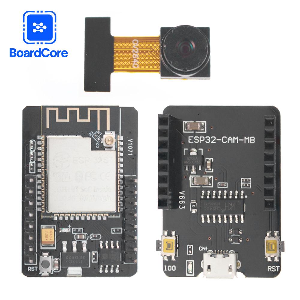 ESP32-CAM Development Board with OV2640 Camera Module WiFi+Bluetooth Dual-Core CPU for IoT Wireless Control DIY Download Module