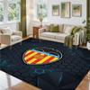 Valencia FC Design Crystal Velvet Rug Soft Decorative Mat for Bedroom Entrance