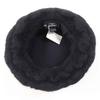 Excellent CHANEL hat With COCO Mark black mohair Women M Used