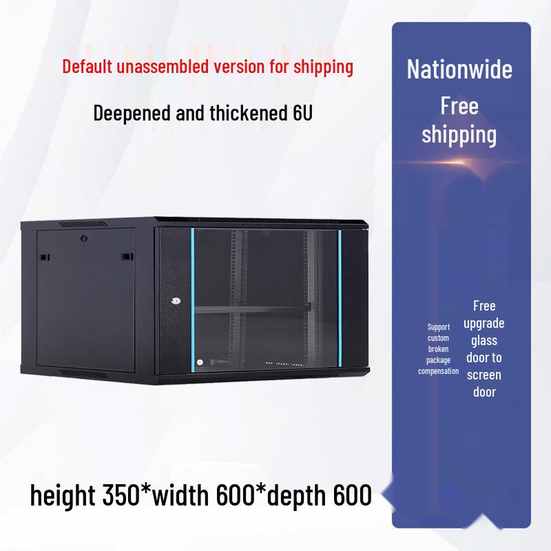 Wall-Mounted Network Rack: 6U/4U/12U Small Cabinet for Monitor Equipment and Switches