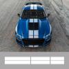 Car Hood Roof Tail Whole Racing Sport Styling Stripes Line Vinyl Stickers For Ford Mustang Ecobosst Shelby GT Tuning Accessories