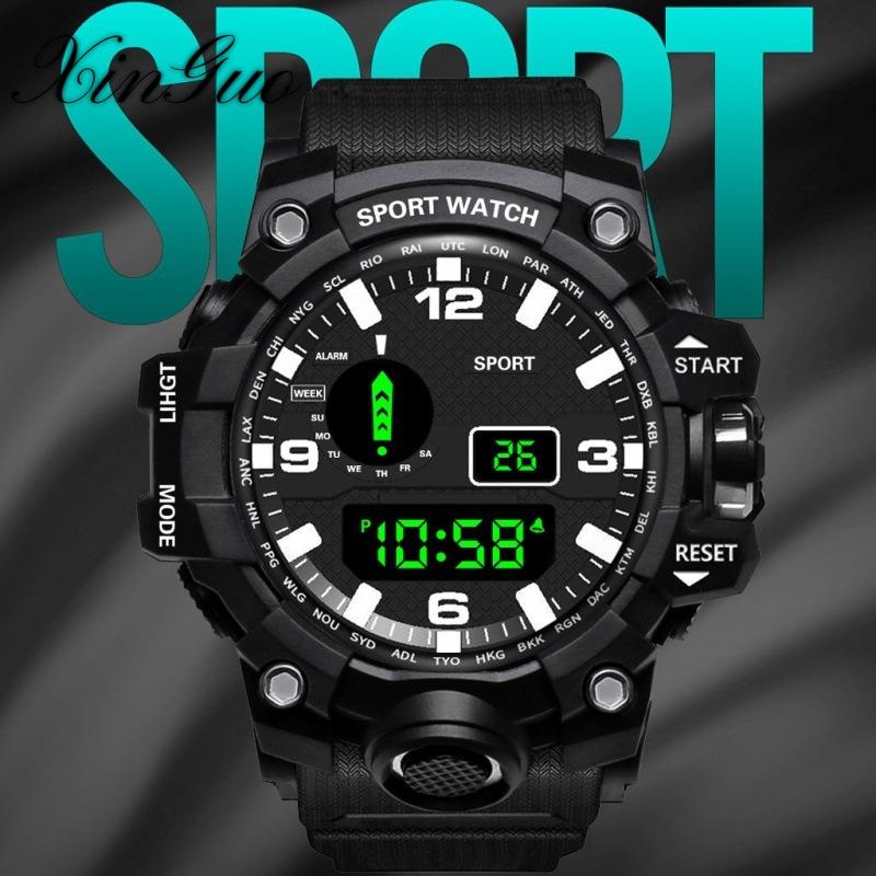 Large Dial Waterproof Sports Electronic Watch Casual Junior High School and High School Male Student Electronic Watch