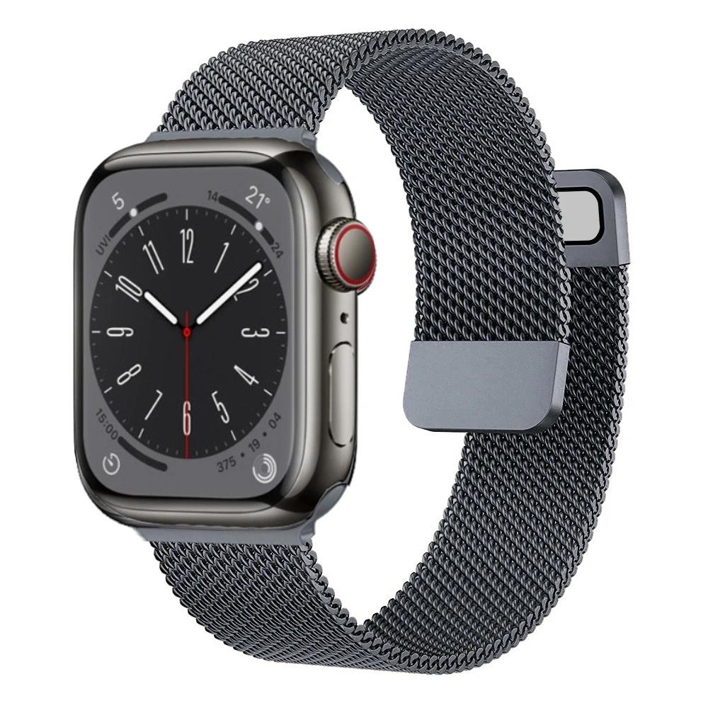 Milanese Loop Band for Apple watch Ultra 9 8 7 6 5 SE 45mm 49mm 44mm/41mm/40mm Metal Magnetic Strap iWatch 11 10 46mm 42mm Band