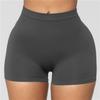 Damen Sexy Skinny High Waist Stretch Shorts Sommer Einfarbig Yoga Kurzhose