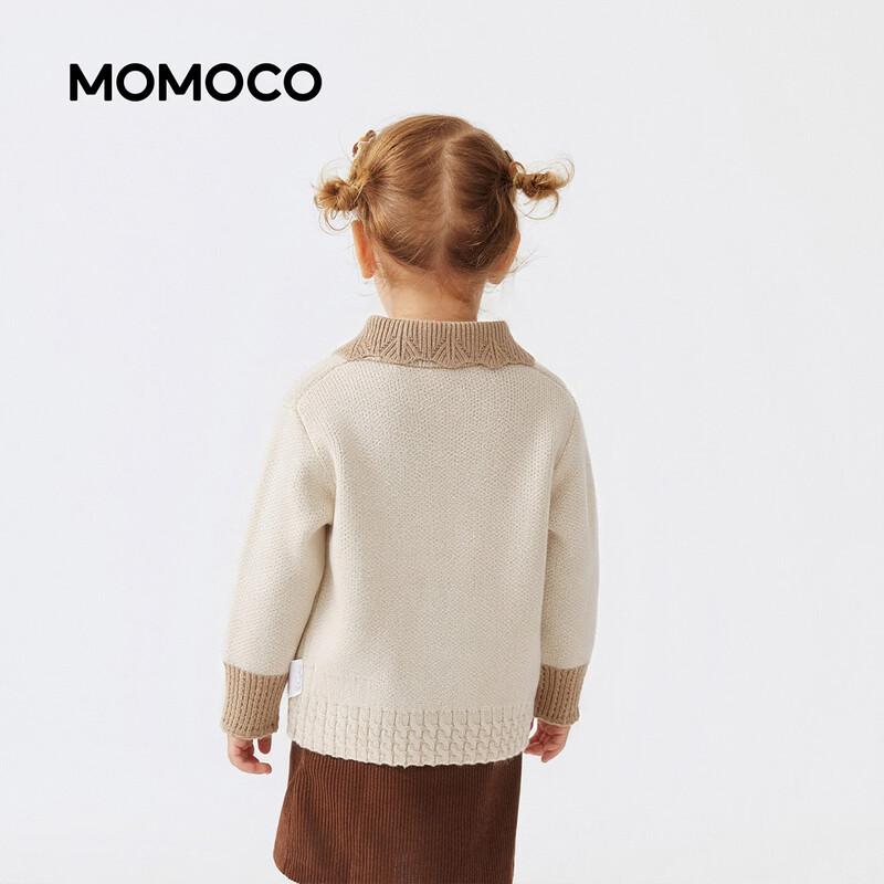 MOMOCO Girls' Cute Squirrel Lapel Knitted Sweater
