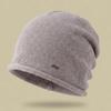 Unisex Slouchy Vinterlue for Menn og Kvinner Stor Omkrets Allsidig Strikket