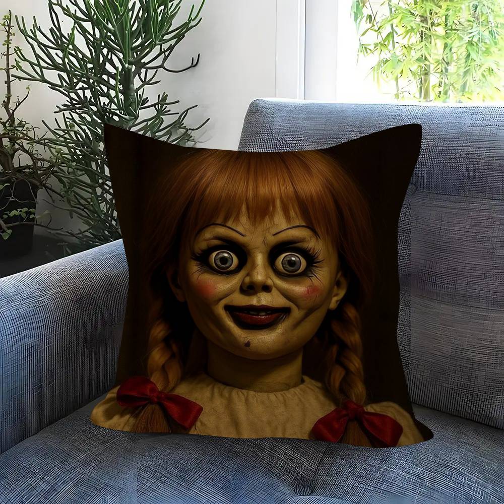 Popular AAnnabelle Horror Movie Cushion Cover 30x50 Polyester Sofa Cushions Decorative Pillows Home Decoration Pillowcover