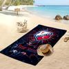 FC Utrecht Personalisiertes Bedrucktes Strandtuch Fußballlogo Unterstützung Benutzerdefinierter Name Text Absorptionsfähiges Handtuch für Sport Reisen Besonderes Geschenk
