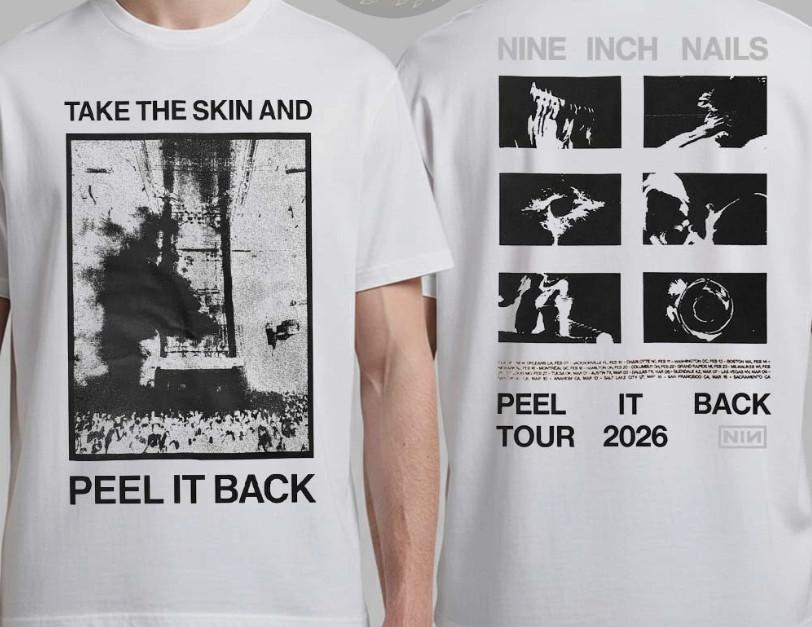 Nine Inch Nails Peel It Back Tour 2026 TShirt Unisex T-Shirt XXXL