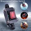 12V-24V Inline Power Cord Switch 30A Junction Box Auto Accessories Marine Rocker Switch