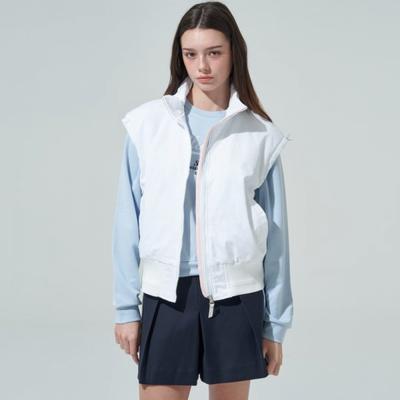 Padded Vest Volume Logo Wh